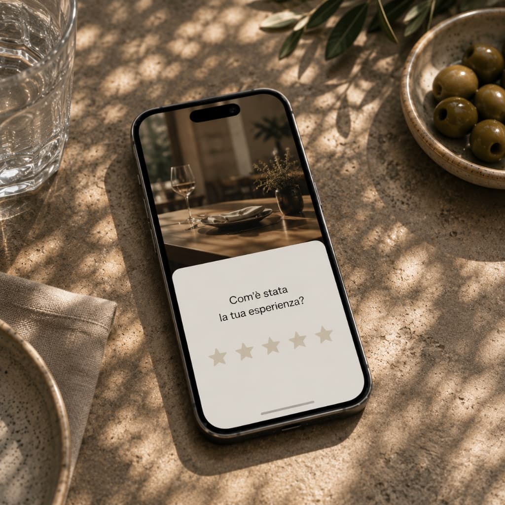 Invito recensioni clienti soddisfatti con Dot